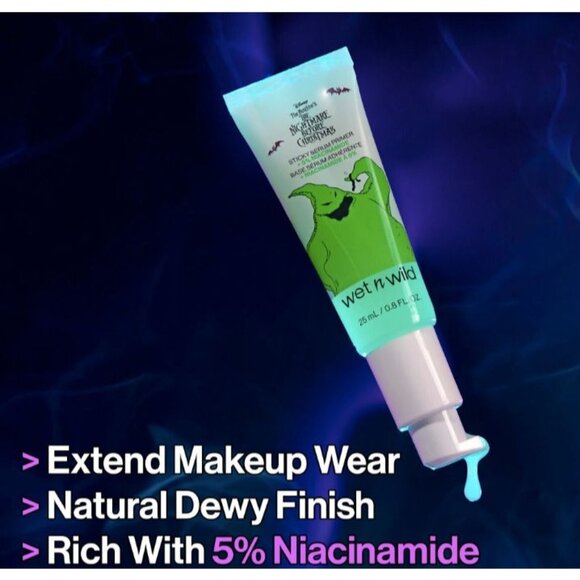 NEW Limited Edition Wet N Wild Nightmare Before Christmas Sticky Serum Primer - Picture 8 of 8
